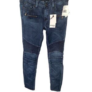 Hudson Kids Skinny Jeans Blue Jeggings Girls 14 NEW Zipper Patch Detail Nordstro